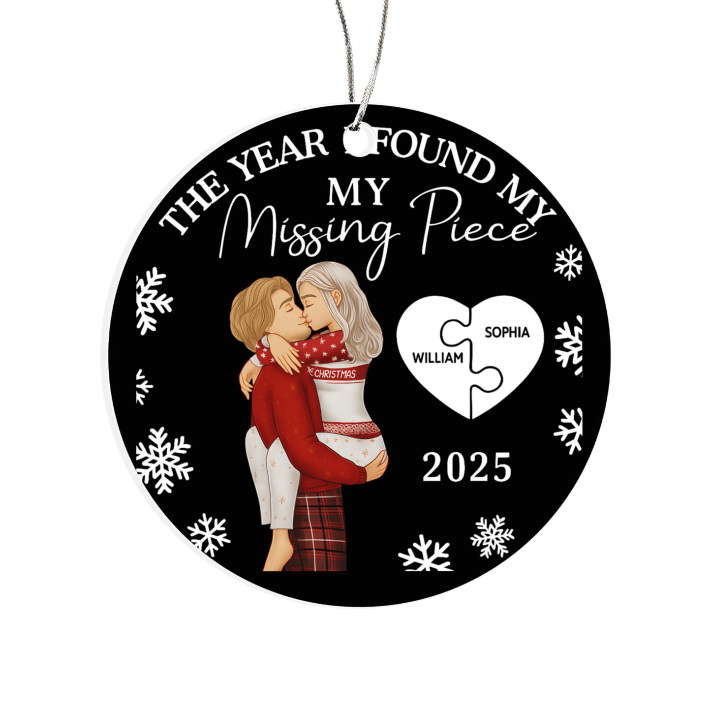 The Year I Found My Missing Piece Personalized Ornament