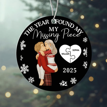 The Year I Found My Missing Piece Personalized Ornament