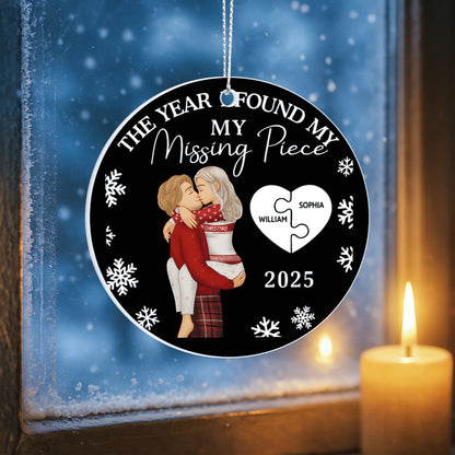 The Year I Found My Missing Piece Personalized Ornament