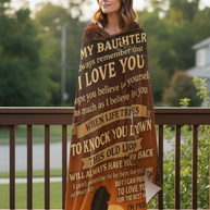 Daughter Love Keepsake Blanket