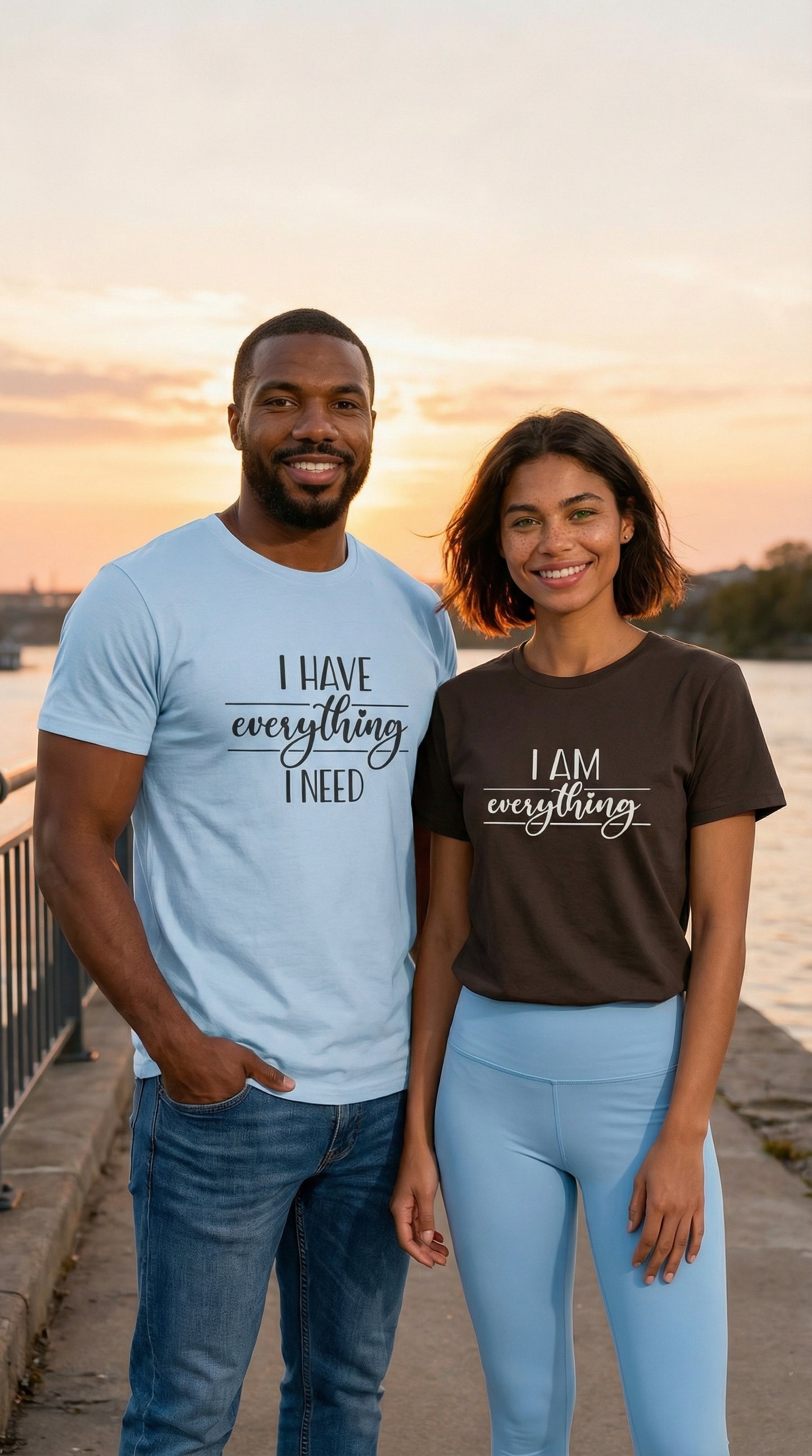 I Have Everything I Need T-Shirt | Matching Couple Shirts | Minimalist Self-Love Tee | I Am Everything Pair Shirt | Gift for Him or Her