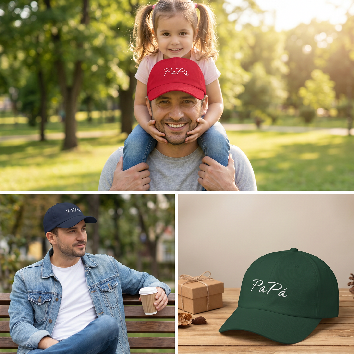 PaPa Script Dad Cap | Low-Profile Cotton Hat, Everyday Cap
