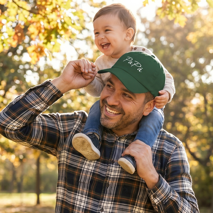 PaPa Script Dad Cap | Low-Profile Cotton Hat, Everyday Cap