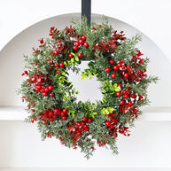 Festive Red Berry Door Wreath