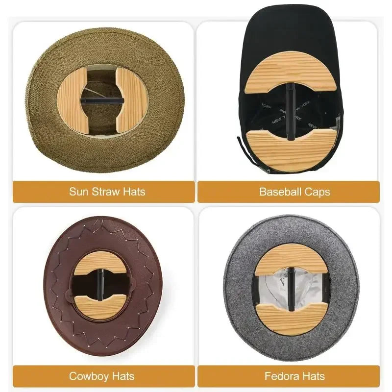 Classic Wooden Hat Stretcher Rack