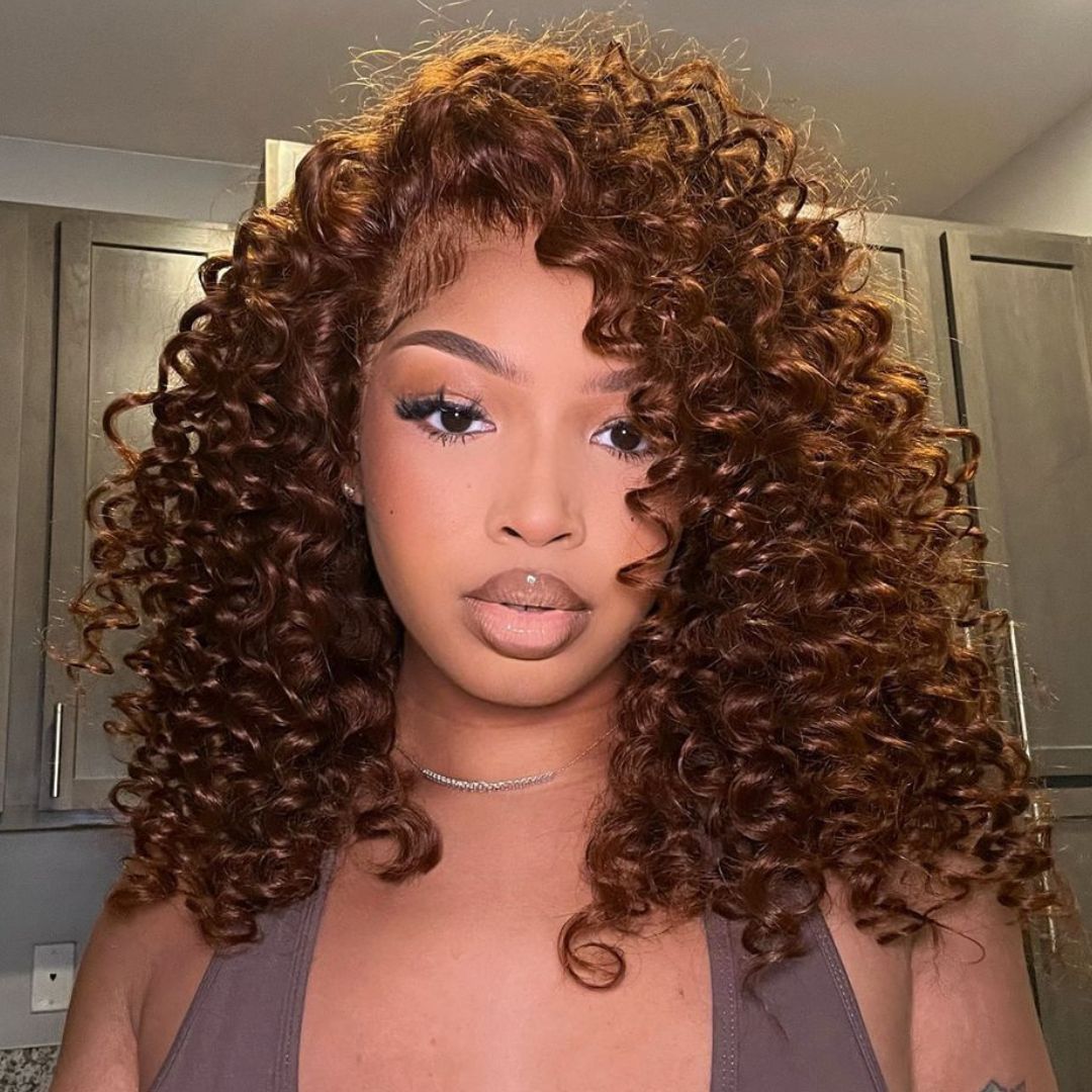 Bouncy Curl Chocolate Wig