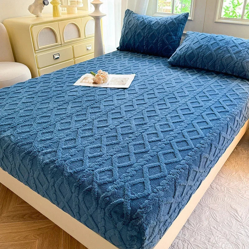 Cozy Velvet Winter Bedspread