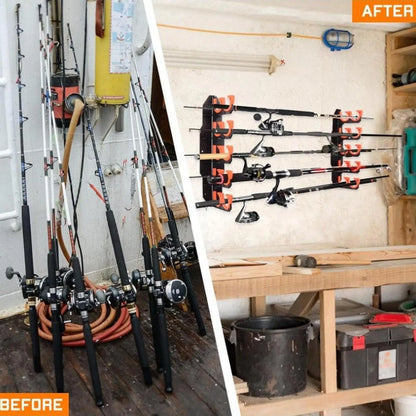 ProGrip Wall Fishing Rod Rack