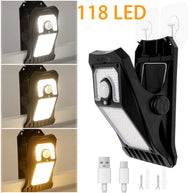 Luz solar de movimiento con clip