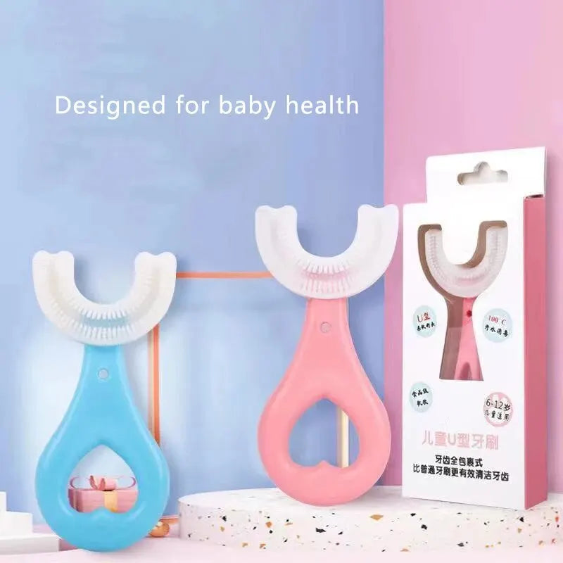 Cepillo de dientes suave en forma de U para bebés