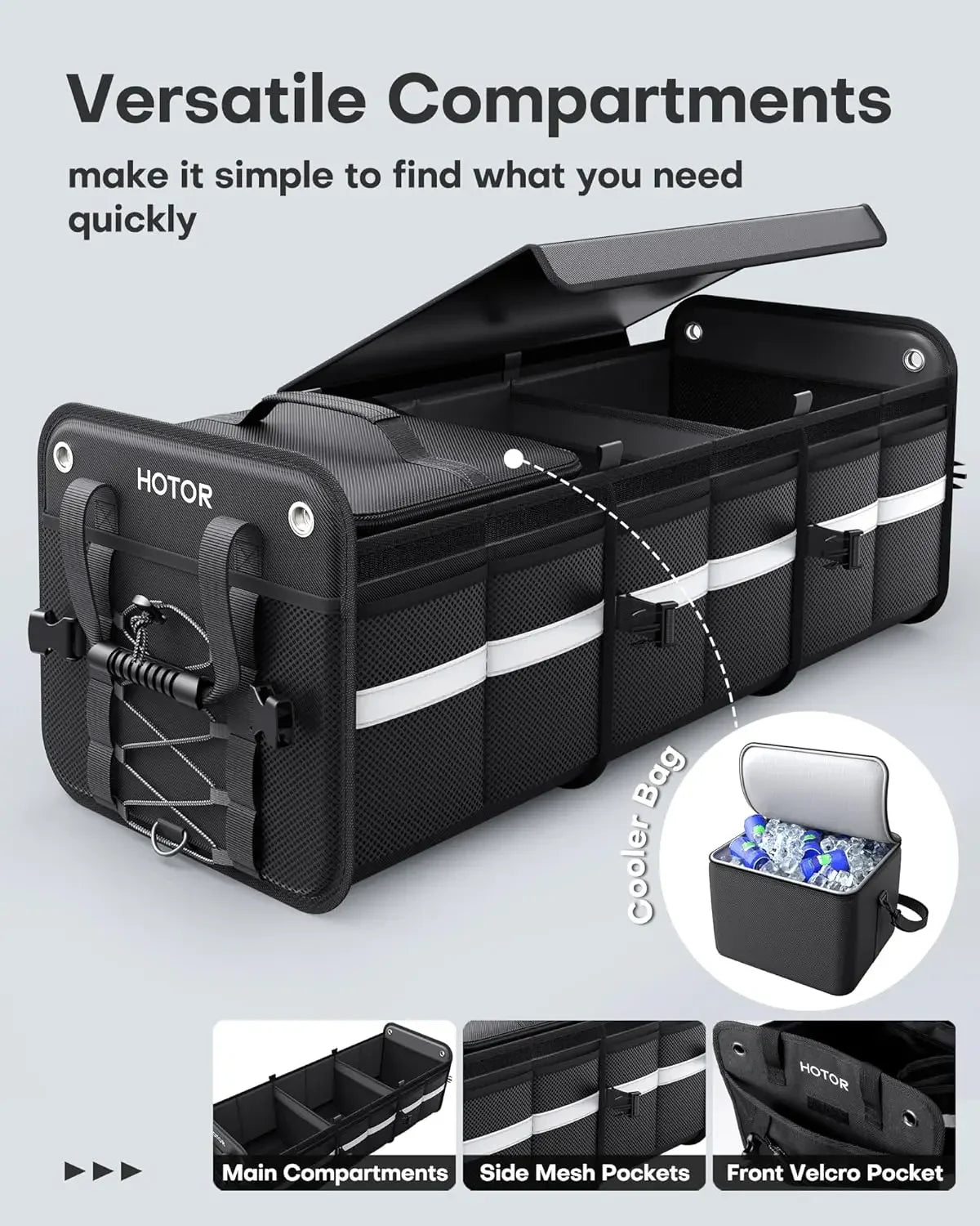 RoadPro Trunk Organizer Storage Bag