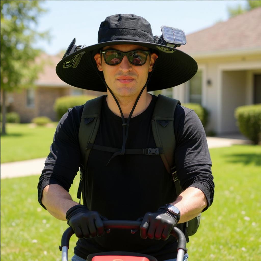 Gorra con Ventilador Solar
