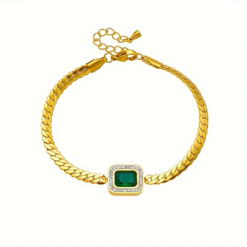 Pulsera de oro con dijes