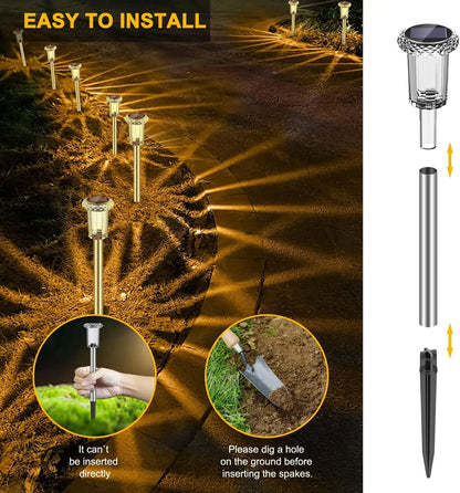 Stainless Steel Solar Garden Light