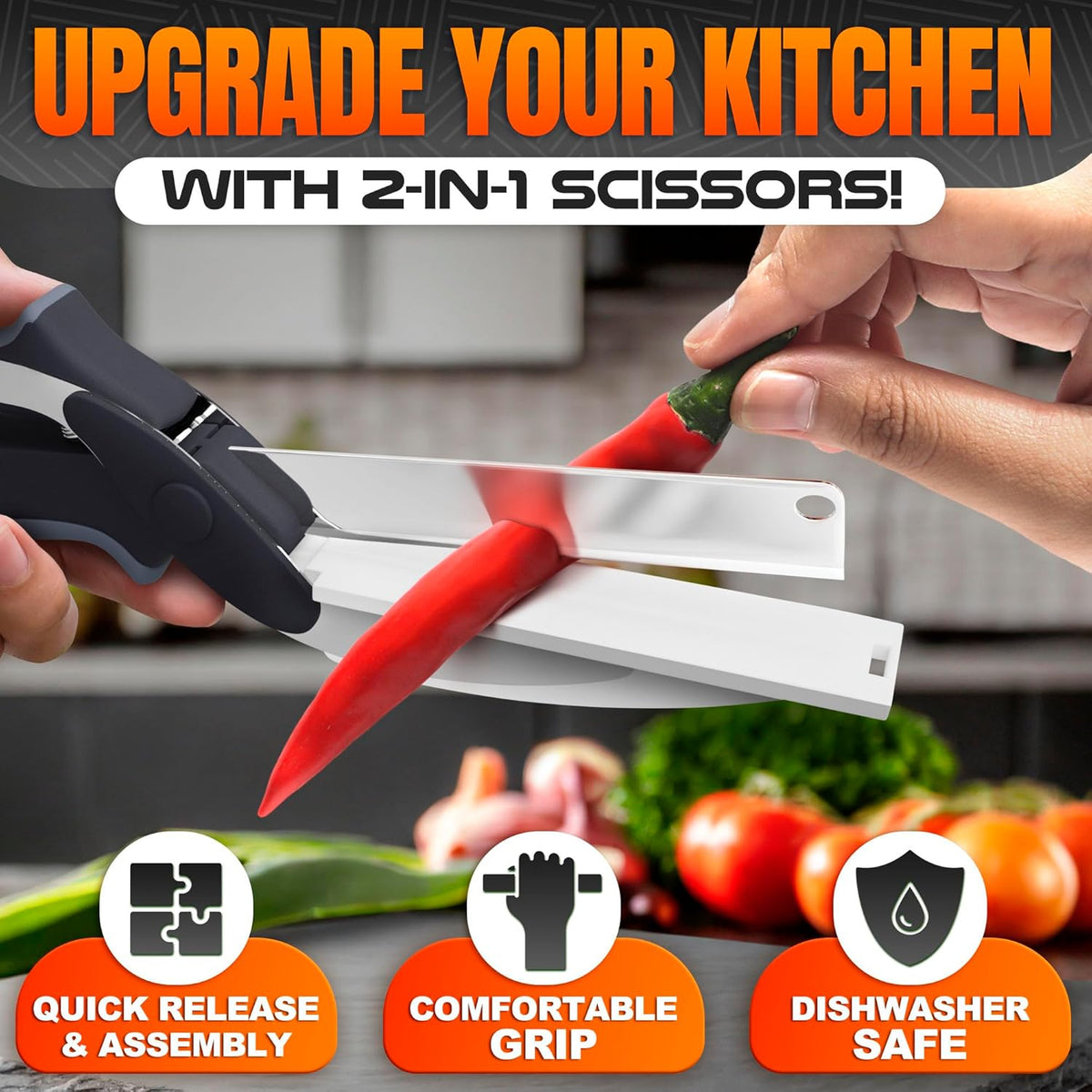 Tabla de cortar con tijeras Pro Kitchen