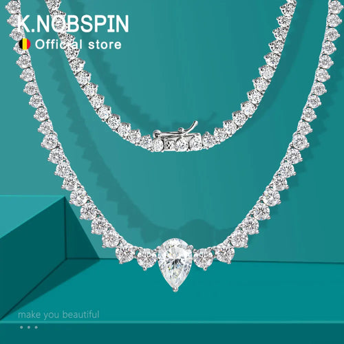 Sparkling Moissanite Tennis Necklace