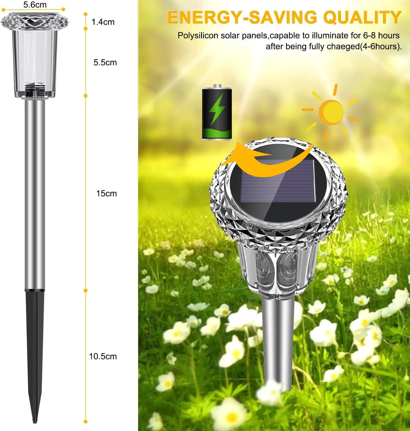 Stainless Steel Solar Garden Light