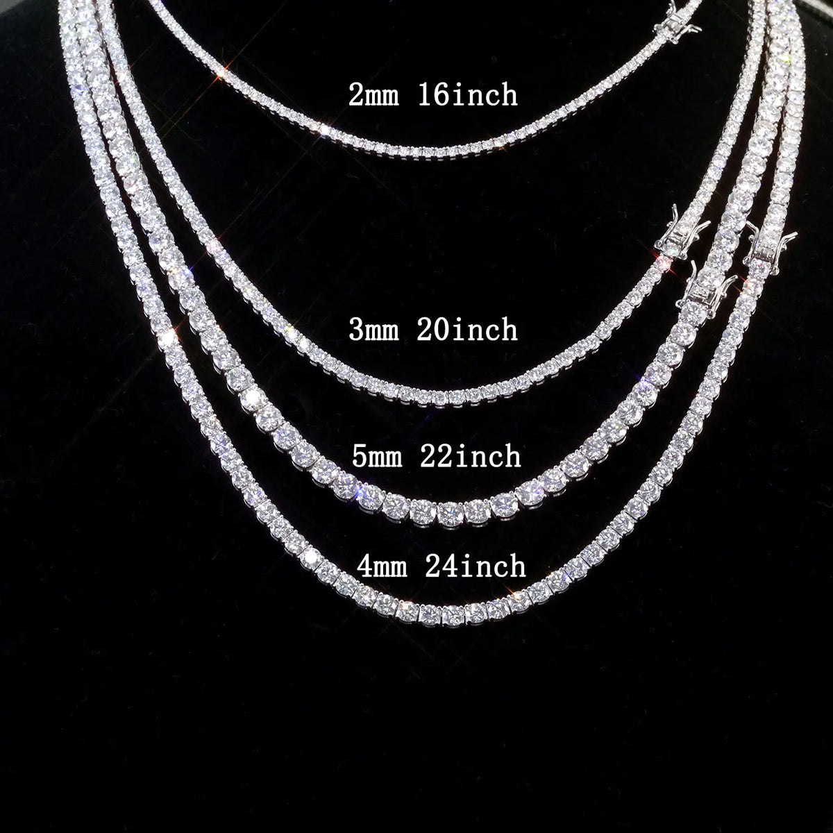Cadena Glam con Moissanita Brillante