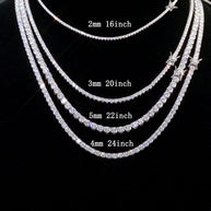 Cadena Glam con Moissanita Brillante