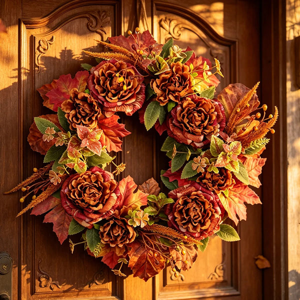 Rustic Harvest Door Wreath