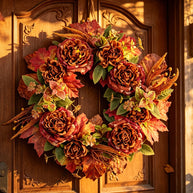 Rustic Harvest Door Wreath