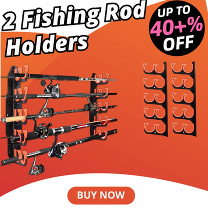 ProGrip Wall Fishing Rod Rack