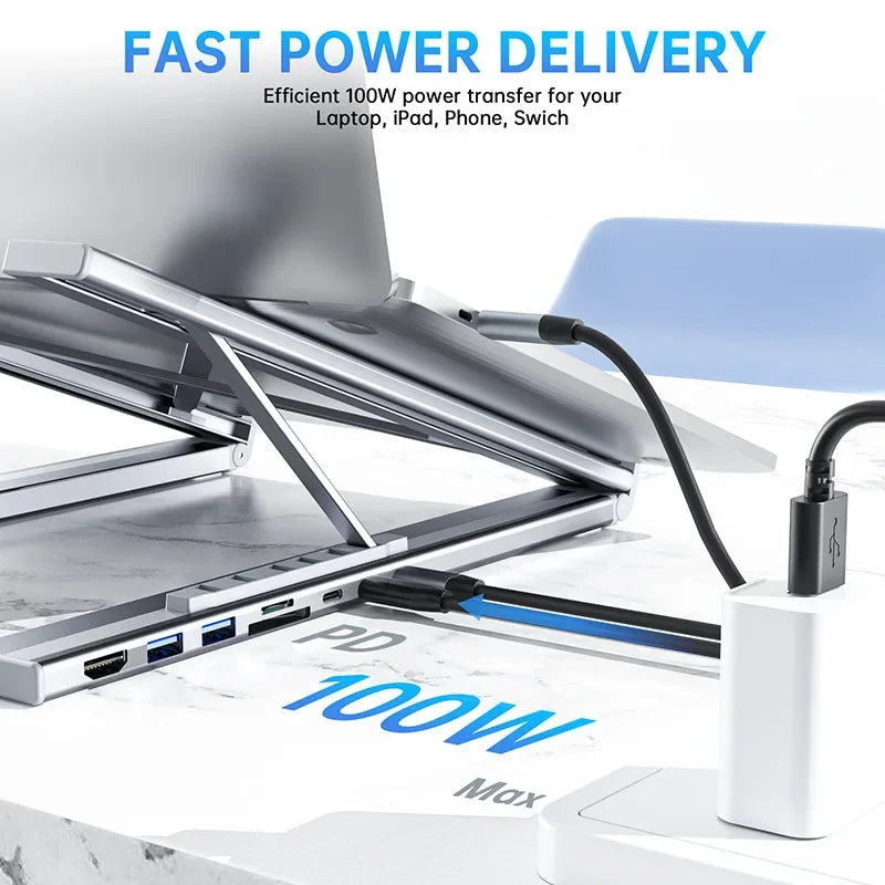 LiftDock™ 8-in-1 USB-C Stand Hub