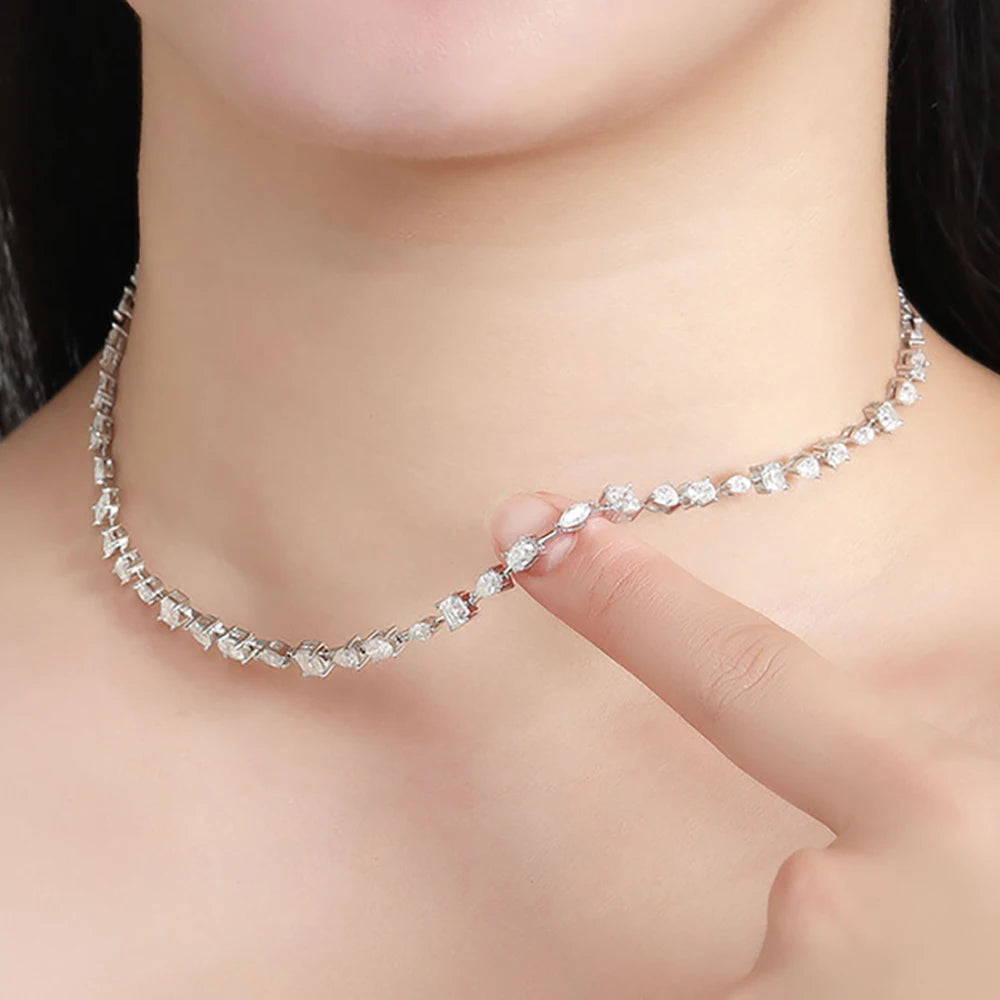 Moissanite Sparkle Necklace