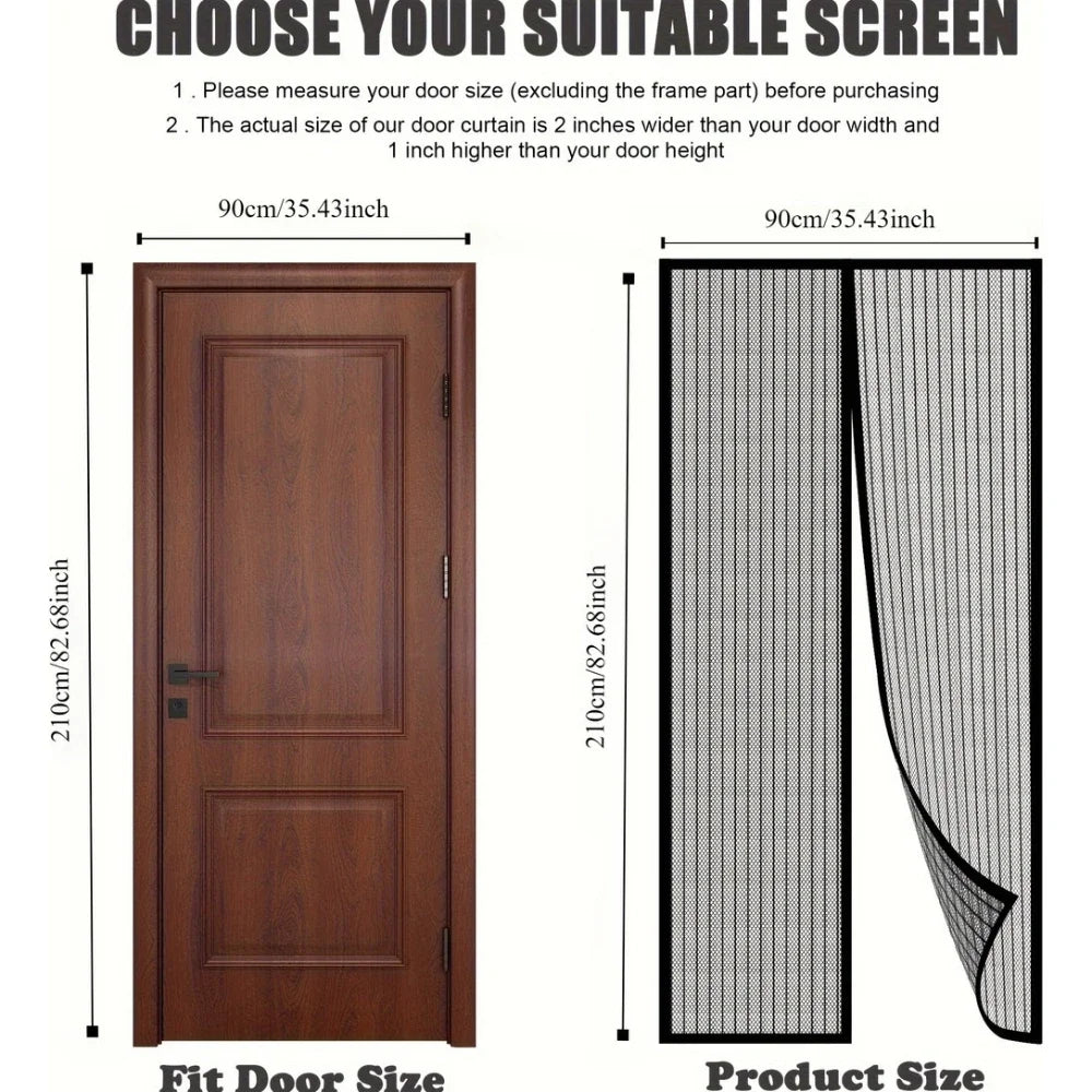 EasyFit Magnetic Mosquito Door Screen