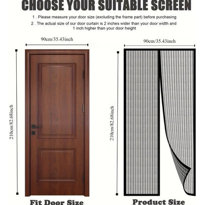 EasyFit Magnetic Mosquito Door Screen