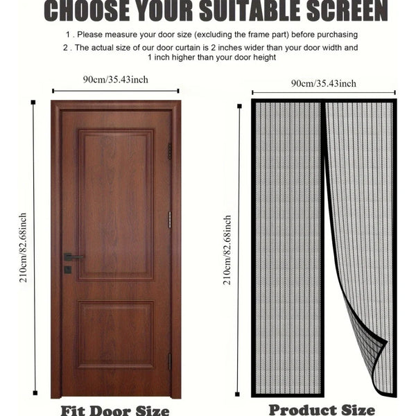 EasyFit Magnetic Mosquito Door Screen