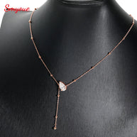 Elegante collar de moissanita