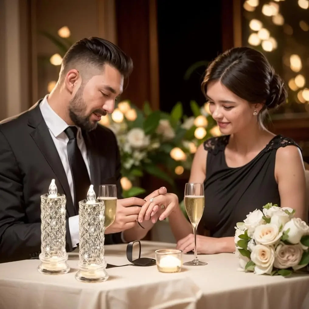 LED Crystal Candle Lights