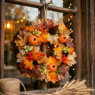 Autumn Harvest Front Door Wreath