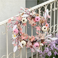 Rugged Autumn Pumpkin Door Wreath