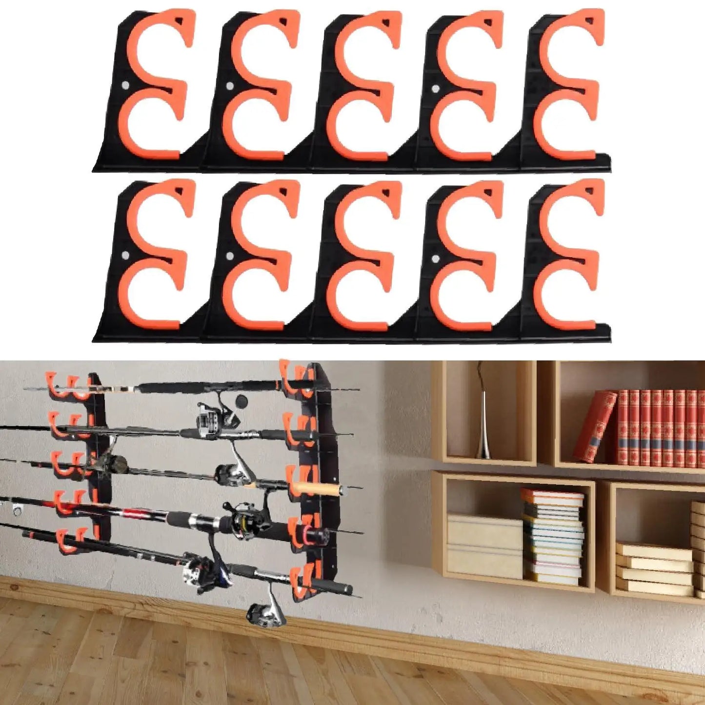 ProGrip Wall Fishing Rod Rack