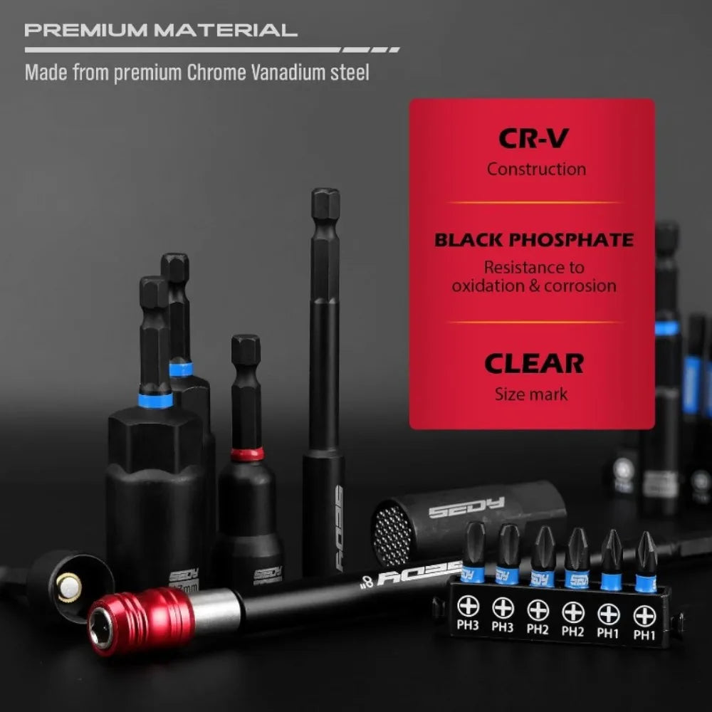 Juego profesional de destornilladores magnéticos de tuercas