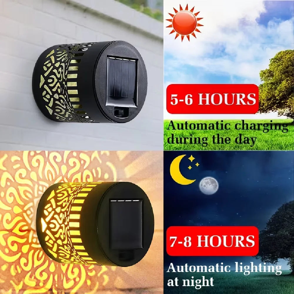 Solar Mandala Garden Wall Light
