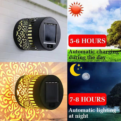 Solar Mandala Garden Wall Light