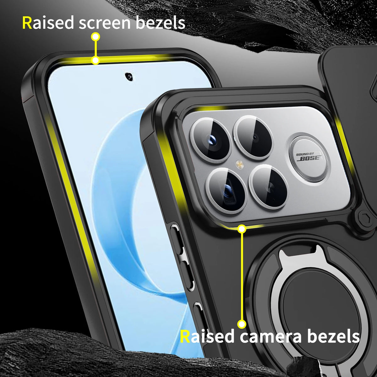 Funda magnética para teléfono MagGrip con anillo