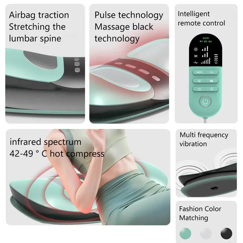 SpineEase Electric Lumbar Support Home Office Relief