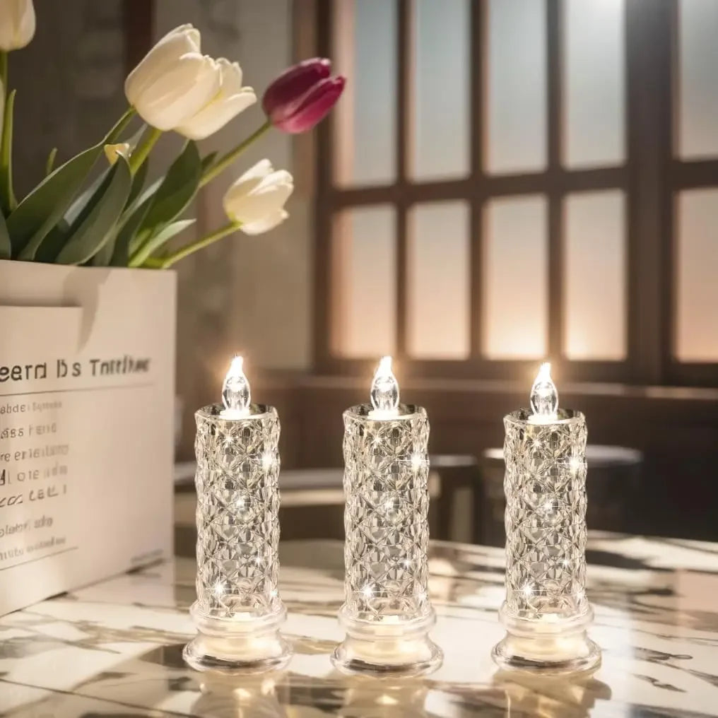 LED Crystal Candle Lights