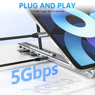 LiftDock™ 8-in-1 USB-C Stand Hub