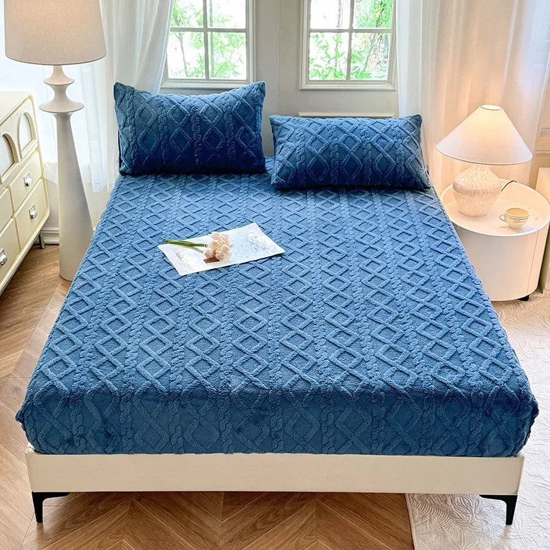 Cozy Velvet Winter Bedspread