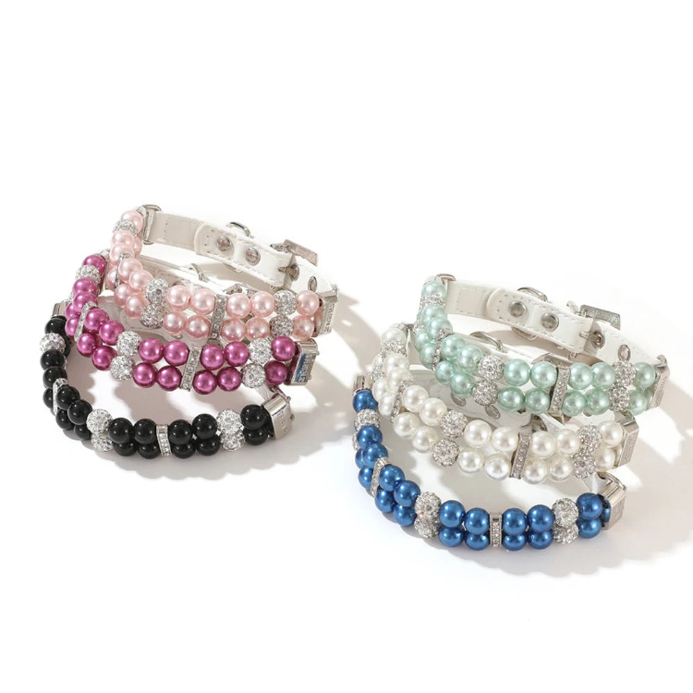 Chic Pearl Collar for Pets