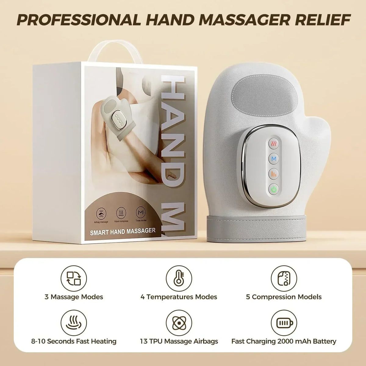 GripEase Pro Hand Recovery Massager
