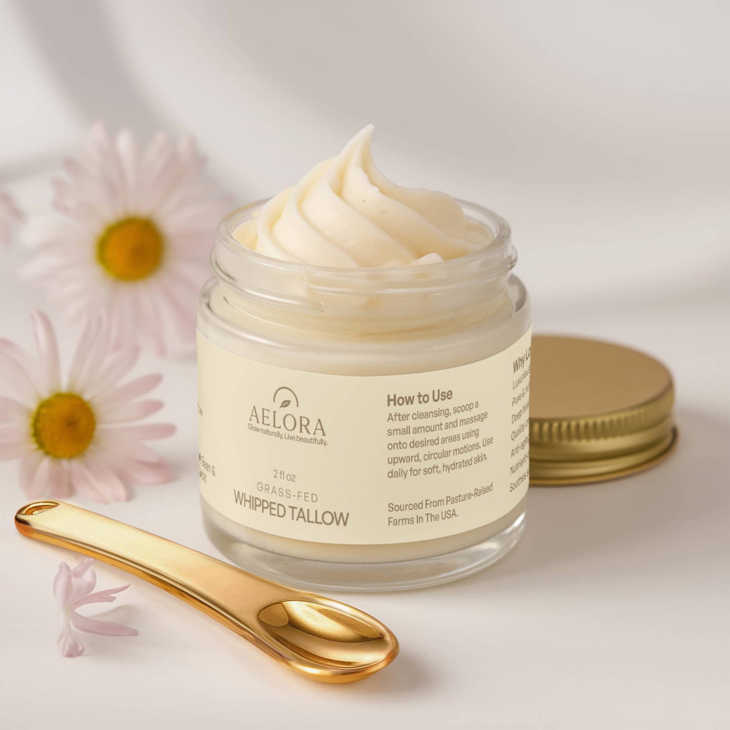 AELORA Grass-Fed Whipped Tallow Balm