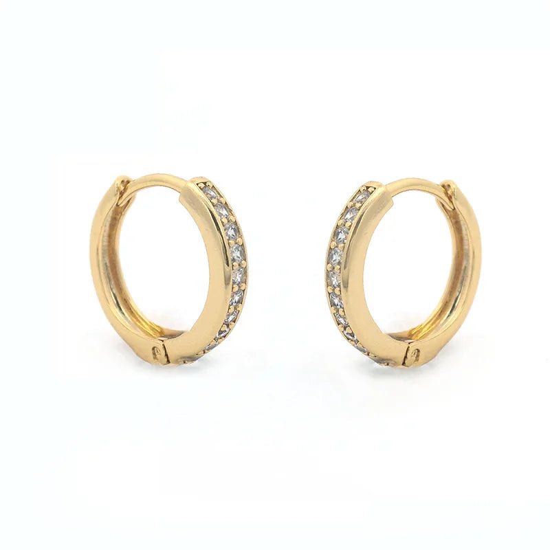 Elegantes pendientes de oro