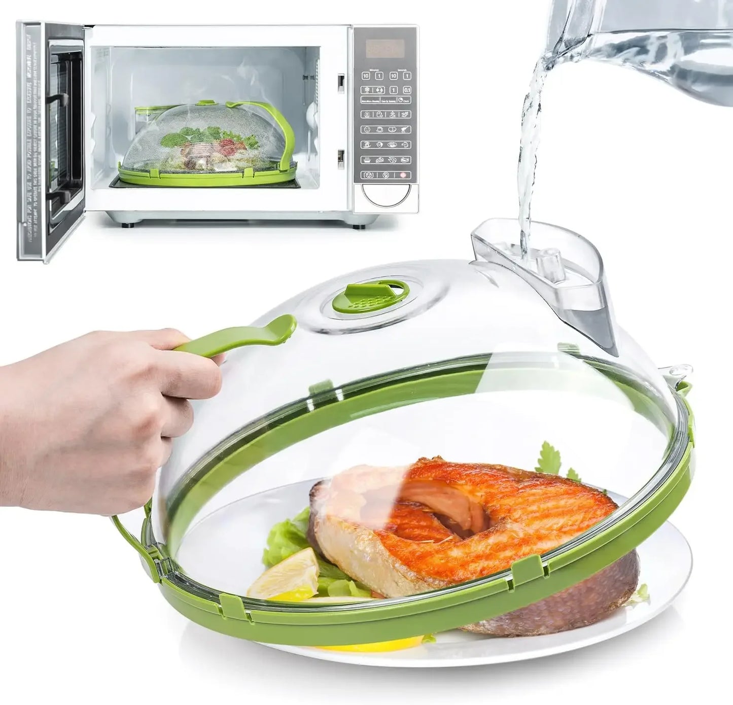Clear Microwave Food Guard