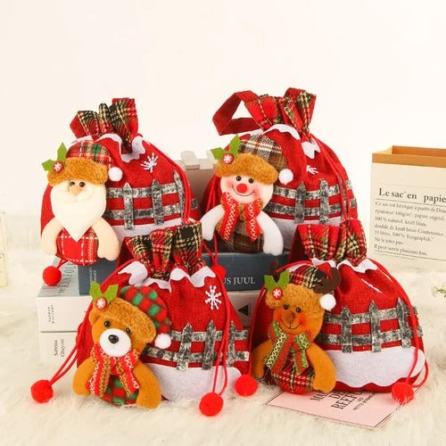 Festive Doll Gift Bags